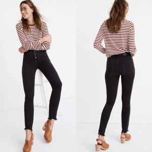 Madewell High-Waisted Exposed Button Skinny Jeans